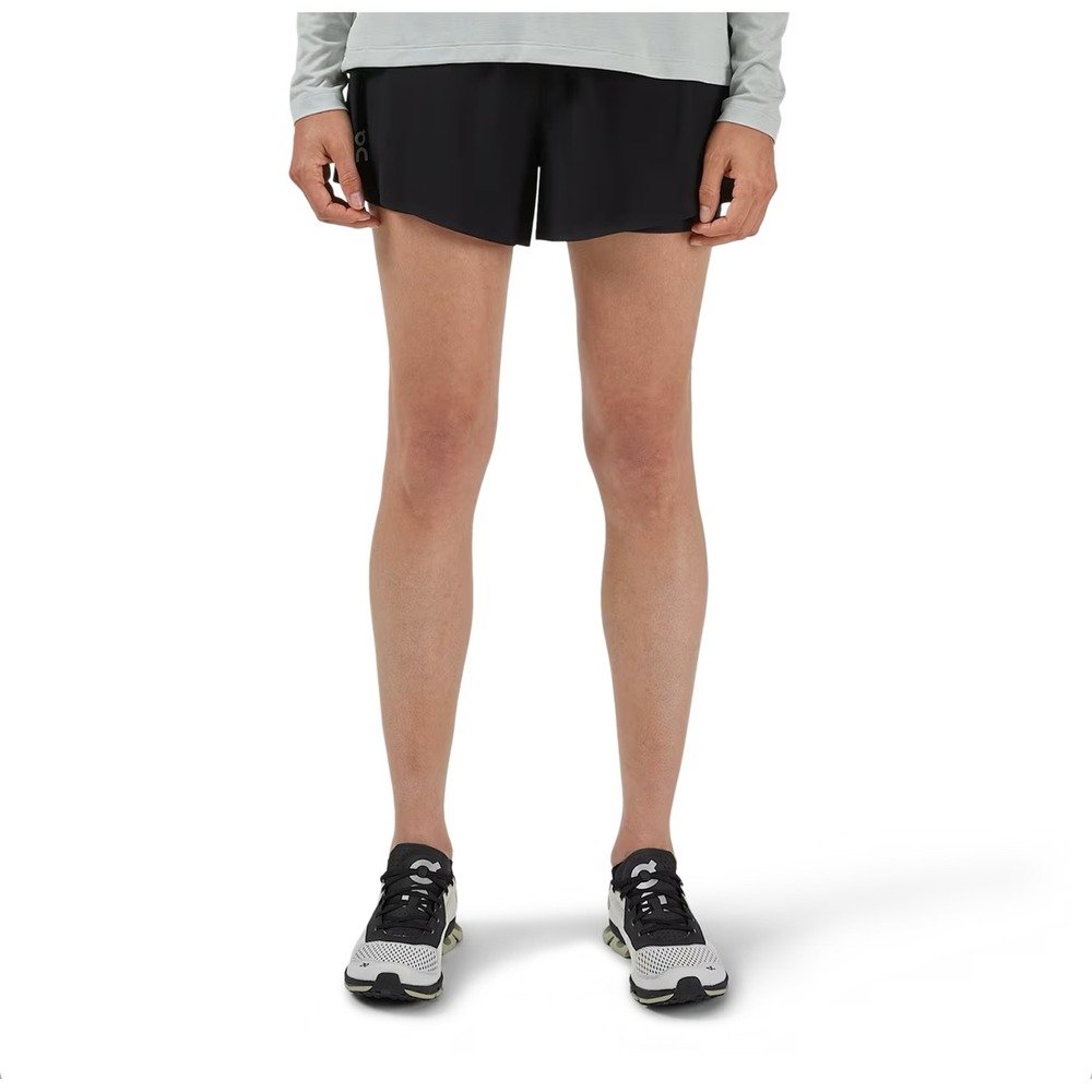 On Running On Clouds Lined Stretch Performance Shorts Womens Large Black